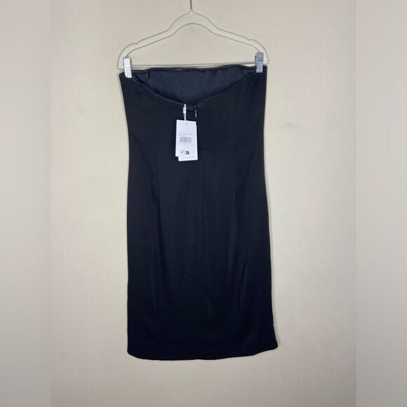 NWT Anine Bing Halle Midi Black Dress Strapless Size L - Picture 9 of 13